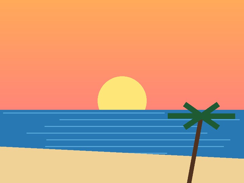 Pôr do sol na praia
