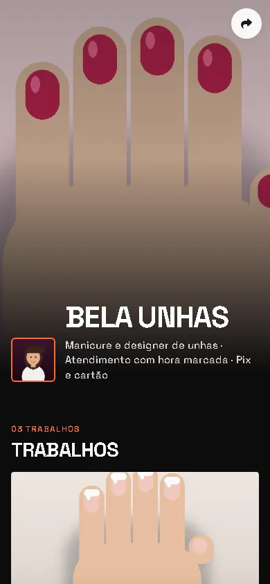 Página de exemplo: Manicure: preços e agendamento